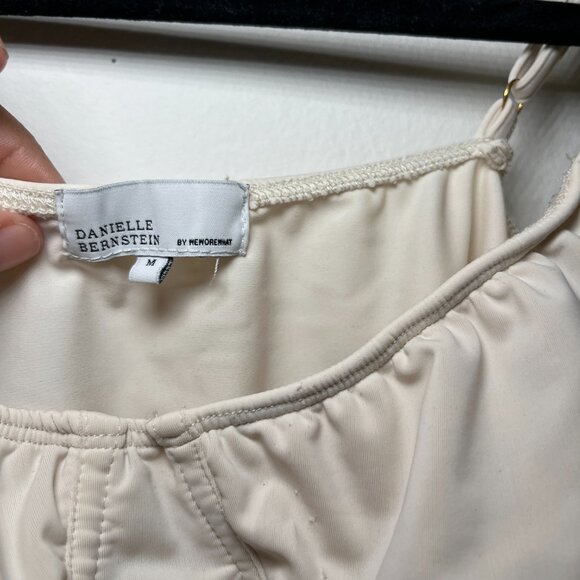 Danielle Berstein by WeWoreWhat cream bodysuit - Size Medium - Picture 9 of 10
